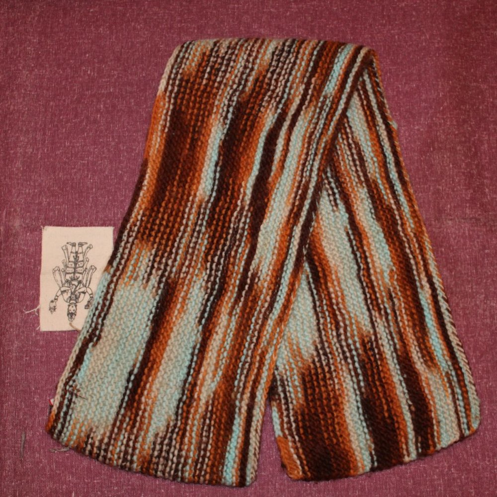 💥 Merino Marbled Brown/Blue Unisex Scarf